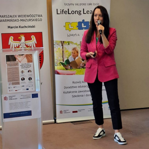 OTK Olsztyn Prelegentka Maja Kornel Konferencja Doradca zawodowy 2